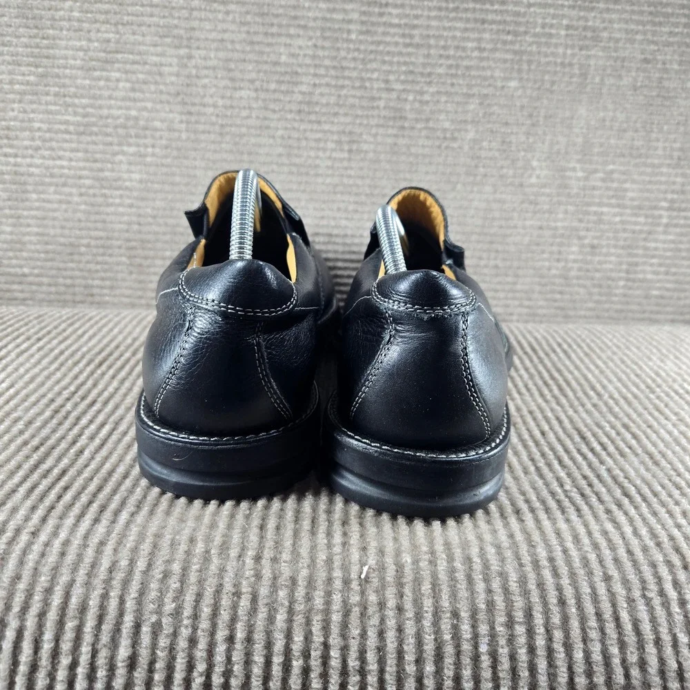 Sandro Moscoloni Mens 11.5 Black Leather Comfort‎ Gel Slip On Loafers 6112